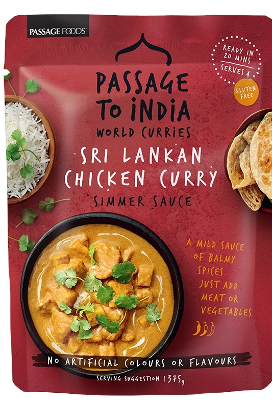 Passage To India Simmer Sauce Sri Lanken Chicken Curry 375g