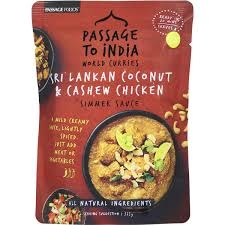 Passage to India Sri Lankan Coconut & Cashew Chicken Simmer Sauce 375g