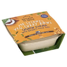 Passage To India 90 Second Veg Curry Bowl Cashew Korma With Basmati Pilaf Rice 280g