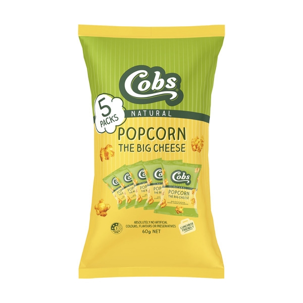 Cobs Popcorn The Big Cheese 5 Pack 60g
