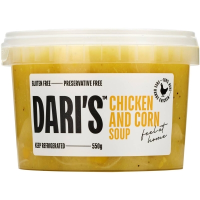 Dari's Soup Chicken & Corn 550g