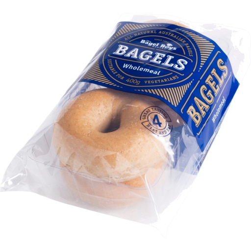 Bagel Boys Wholemeal Bagels 4 Pack 400g