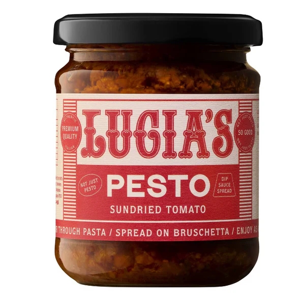 Lucia's Pesto Sundried Tomato 190g