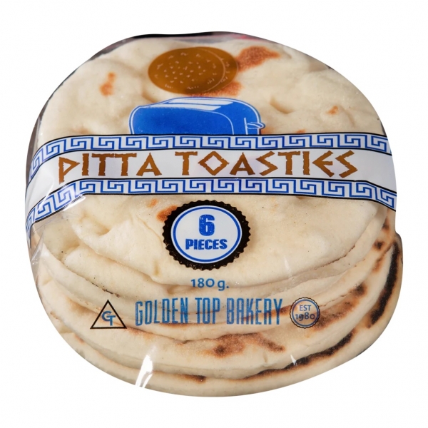 Golden Top Bakery Pitta Toasties 6 Pack 180g