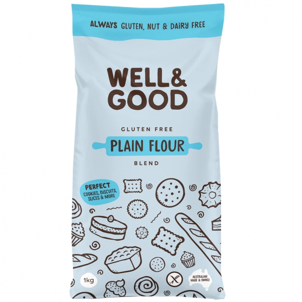 Well & Good Gluten Free Plain Flour Blend 1kg