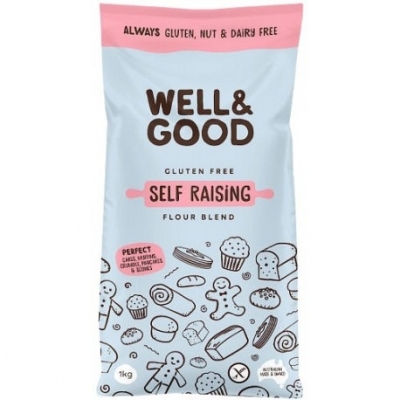 Well & Good Gluten Free Self Raising Flour Blend 1kg