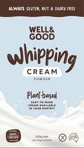 Well & Good Whipping Cream Powder 2 Pack 250g
