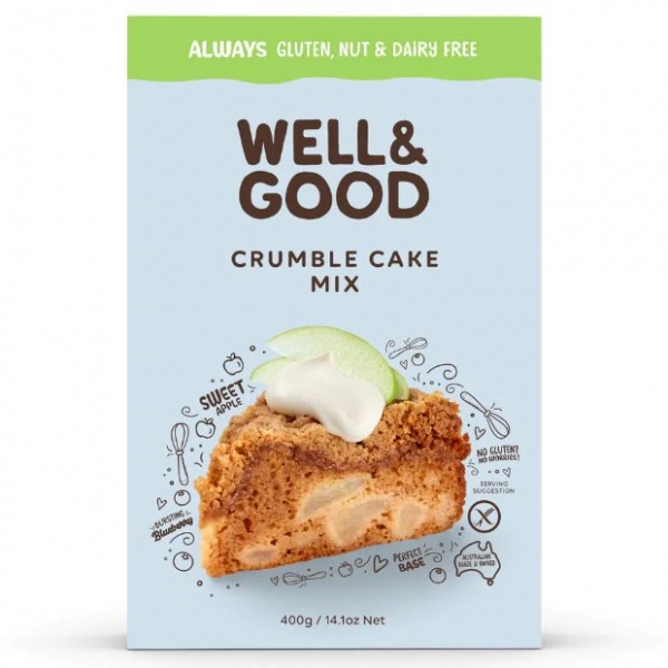 Well & Good Crumble Cake Mix Gluten Free 400g