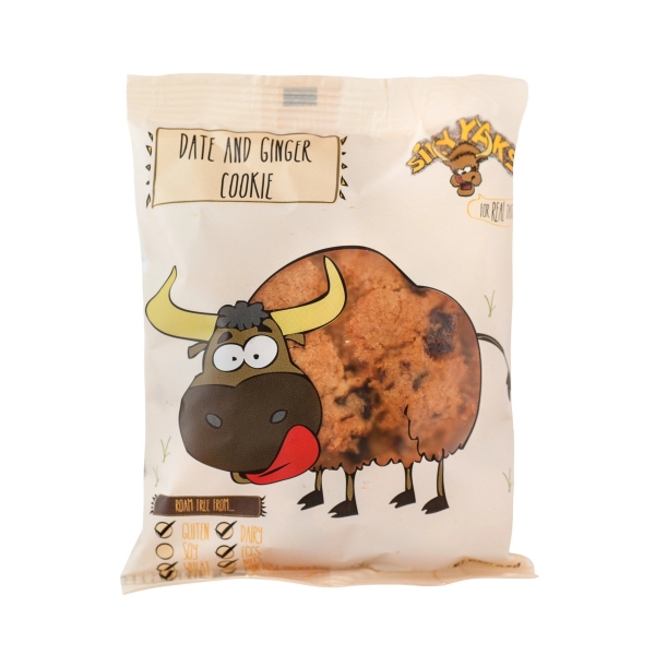 Silly Yaks Gluten Free Date Ginger Cookie 65g