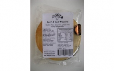 Silly Yaks Beef & Red Wine Pie Gluten Free 185g