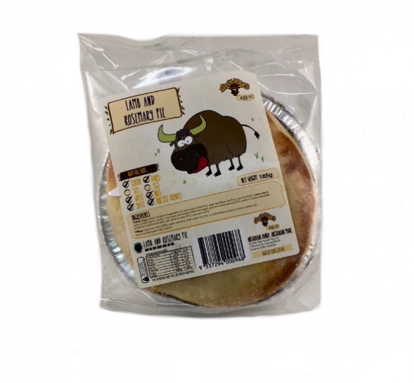 Silly Yaks Lamb & Rosemary Pie Gluten Free 185g