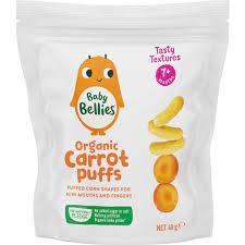 Baby Bellies Organic Puffs Carrot 7 Months+ 35g