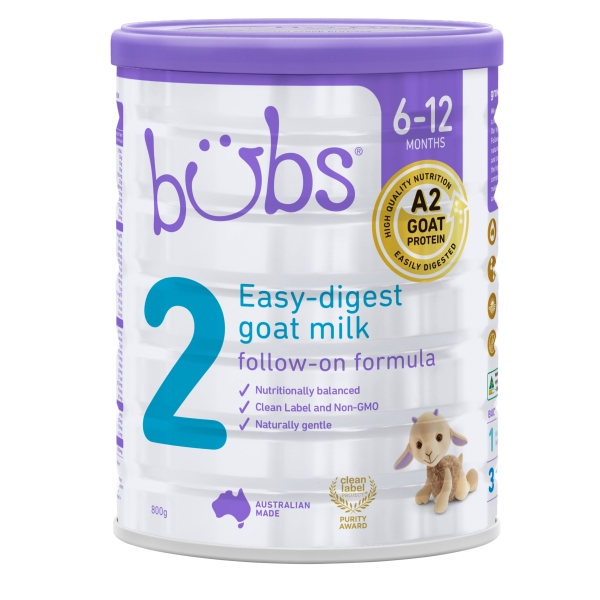 Bubs Goat Follow On Milk Stage 2 6-12 Months 800g