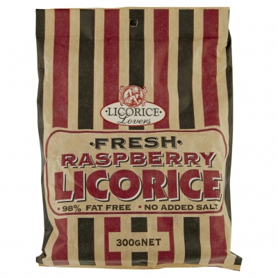 Licorice Lovers Raspberry Licorice 300g
