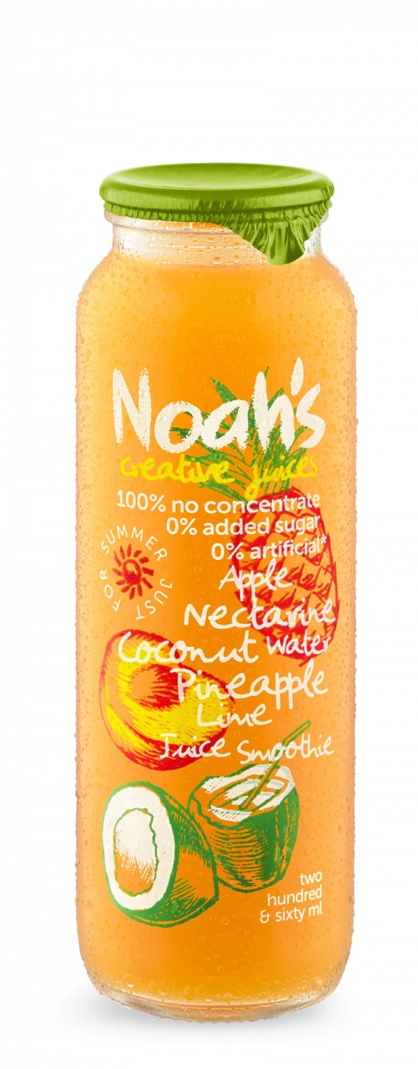 Noah's Nectarine Coconut Water Juice Smoothie 260ml
