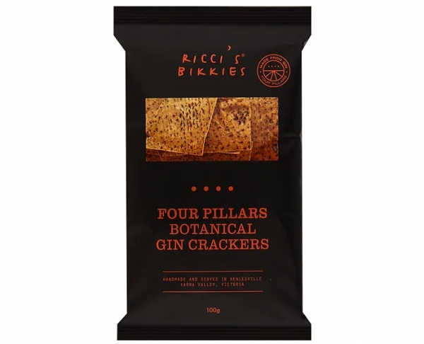 Ricci's Bikkies Four Pillars Botanical Gin Crackers 100g