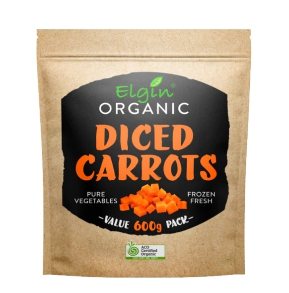 Elgin Organic Diced Carrots 600g