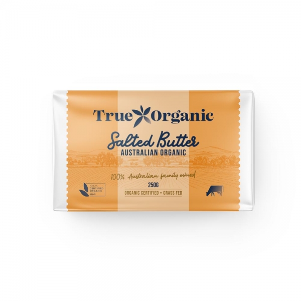 True Organic Australian Butter Salted 250g