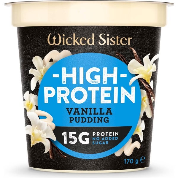 Wicked Sister High Protein Vanilla Pudding 170g