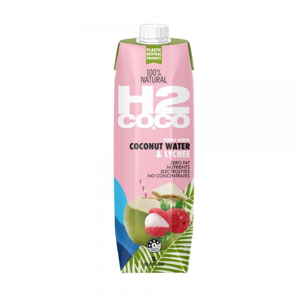 H2Coco Coconut Water Lychee 1Lt