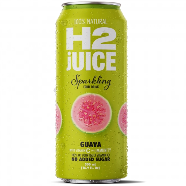 H2juice Sparking Pink Guava 500ml