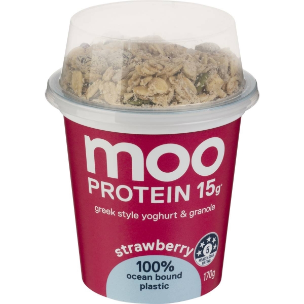 Moo Protein Yoghurt Strawberry & Granola 170g