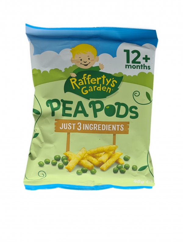 Rafferty's Garden Pea Pods Original 12+ Months 40g