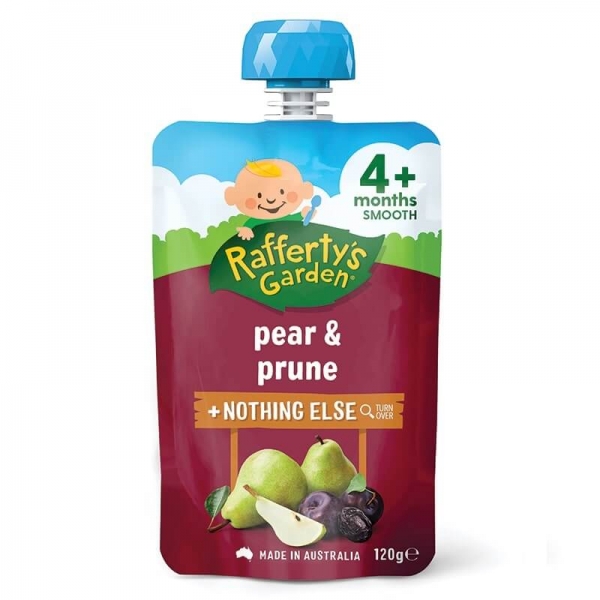 Rafferty's Garden Pear & Prune Pouch 4+ Months 120g