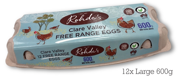 Rohde's Free Range Eggs 600g