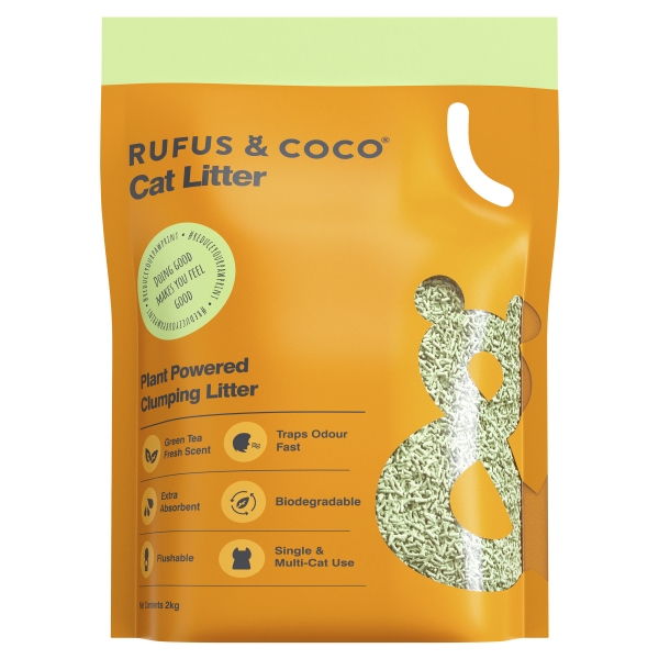 Rufus & Coco Plant Powered Clumping Cat Litter 2kg