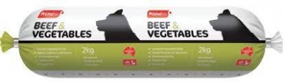 Prime Dog Roll Beef & Vegetables 2kg
