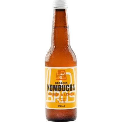 Lo Bros Kombucha Ginger & Lemon 330ml