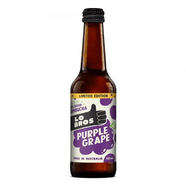 Lo Bros Kombucha Purple Grape 330ml