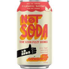 Lo Bros Not Soda Pink Grapefruit 375ml