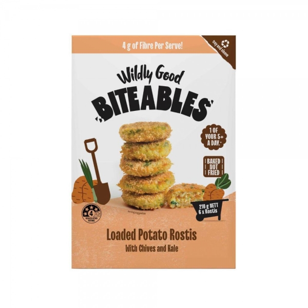 Wildly Good Biteables Loaded Potato Rostis 6 Pack 210g
