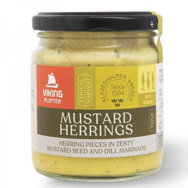 Viking Platter Mustard Herrings 250g