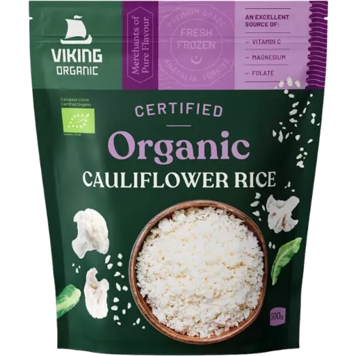 Viking Frozen Organic Cauliflower Rice 500g