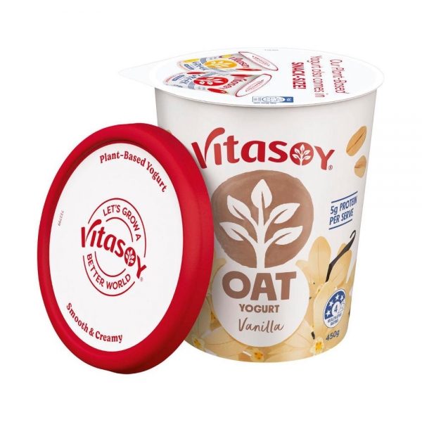 Vitasoy Oat Yoghurt Vanilla 450g