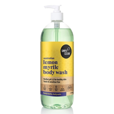 Simply Clean Lemon Myrtle Body Wash 1lt