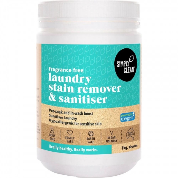 Simply Clean Fragrance Free Laundry Stain Remover & Soaker 1kg
