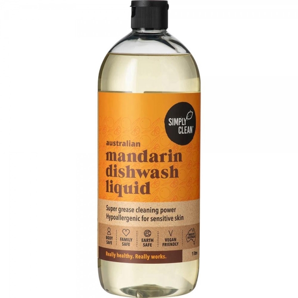Simply Clean Dishwashing Liquid Australian Mandarin 1lt