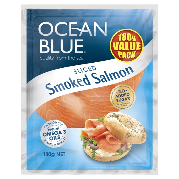Ocean Blue Smoked Salmon 180g