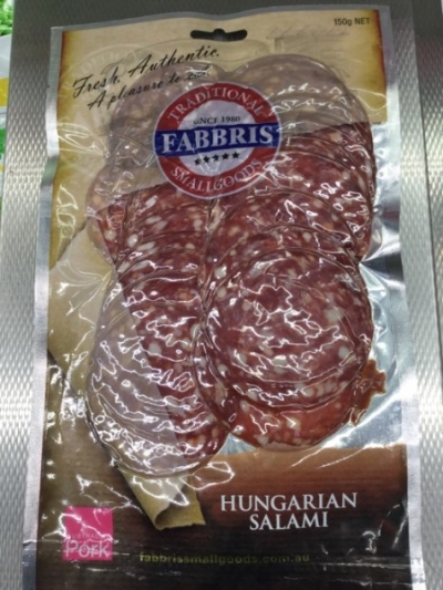 Fabbris Salami Hungarian Sliced 150g