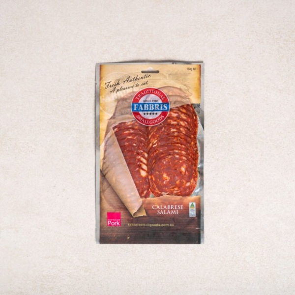 Fabbris Salami Calabrese Sliced 150g