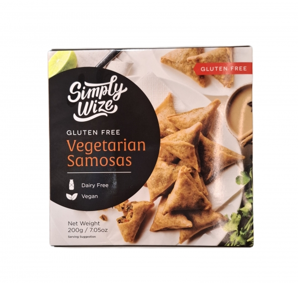 Simply Wize Samosas Vegetarian Gluten Free 200g