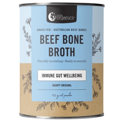 Nutra Organics Beef Bone Broth Powder Original 125g