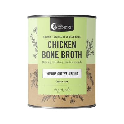 Nutra Organics Chicken Bone Broth Powder Garden Herbs 125g