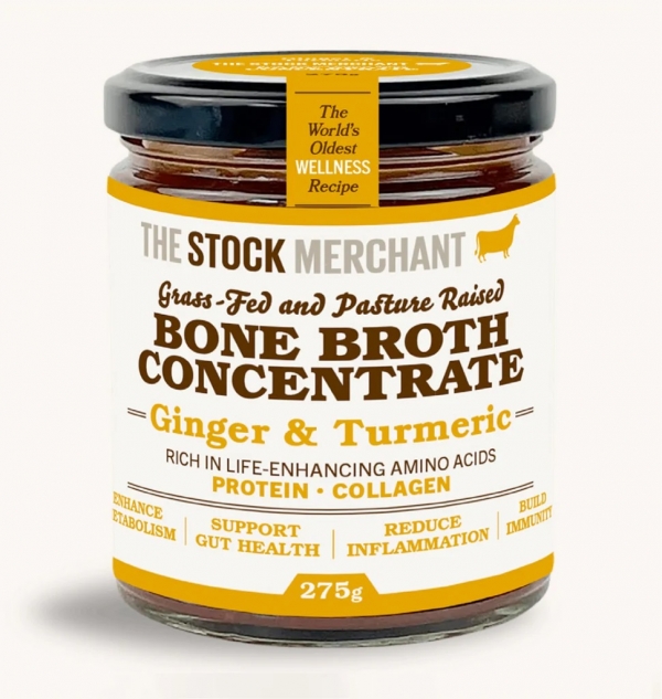 The Stock Merchant Bone Broth Concentrate Ginger & Turmeric 275g