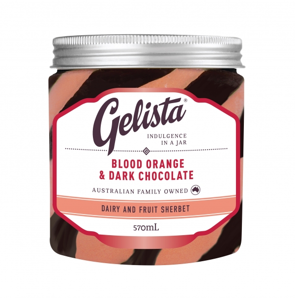 Gelista Blood Orange & Dark Chocolate Sherbet 570ml