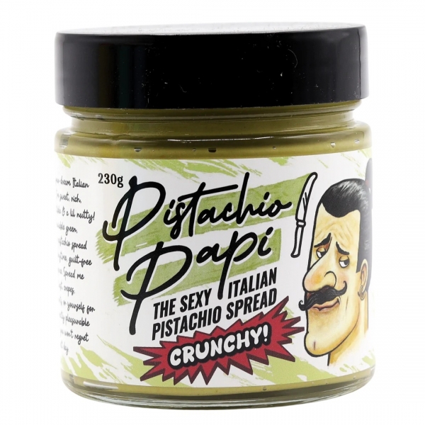 Pistachio Papi Italian Pistachio Spread Crunchy 230g